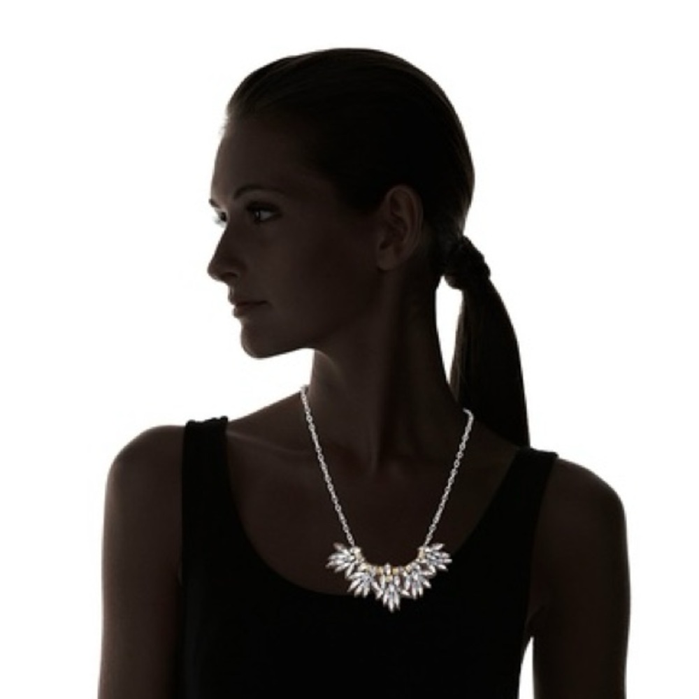 Suzanna Dai necklace handcrafted appliqué leather